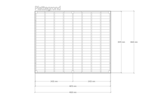 Douglas overkapping 402x492cm Verando, Origin